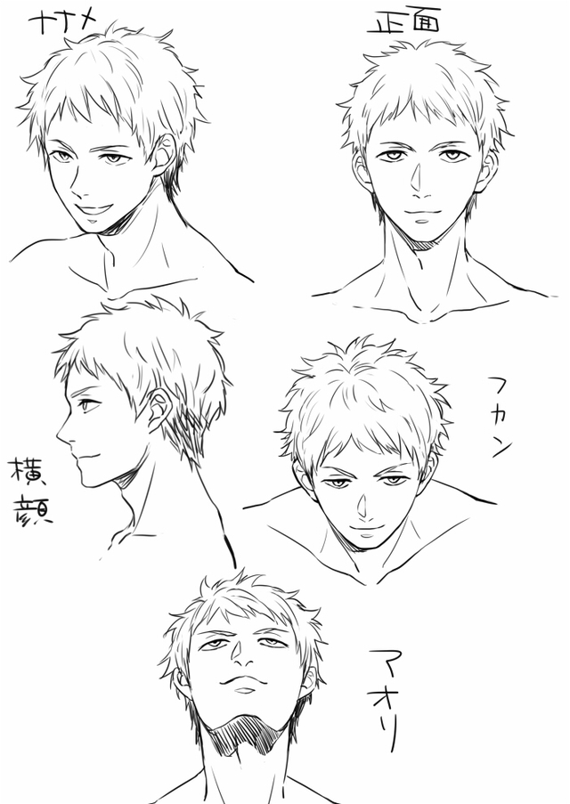 男顔練習
