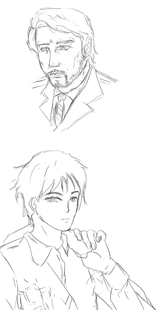 男性を描く練習