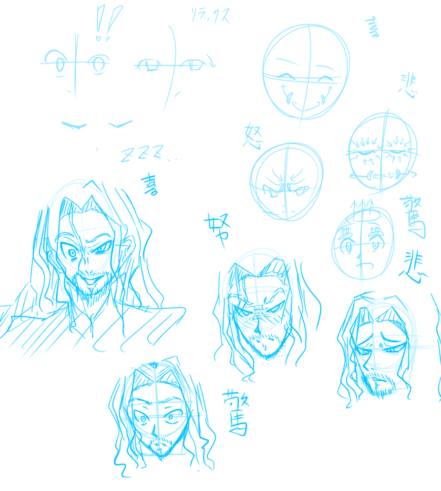 表情の描き方