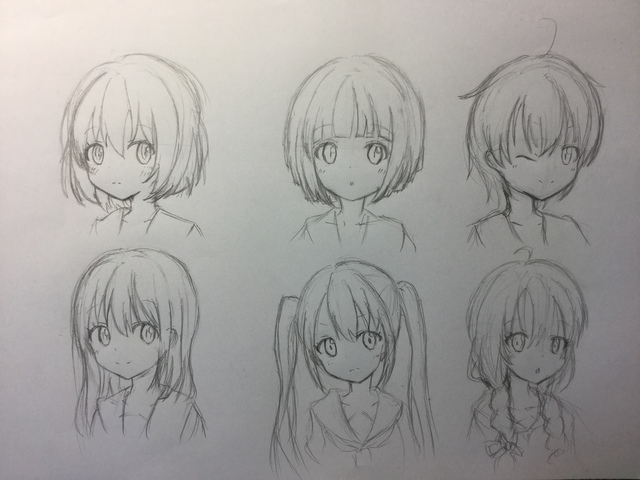 髪型の練習