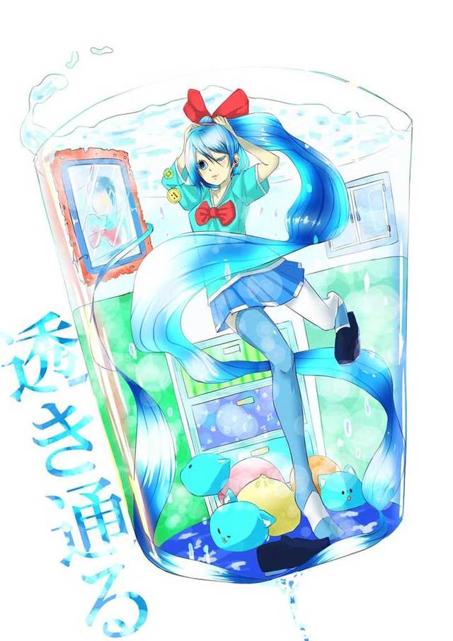 澄んでる水が住んでるコップ