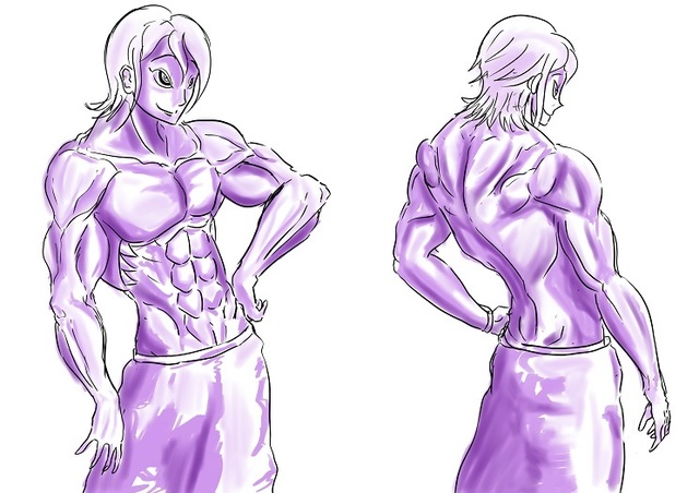 筋肉を意識して描くヤツ