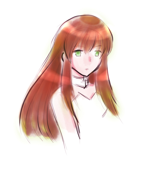 髪塗り練習
