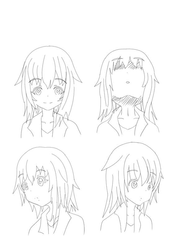 顔の練習