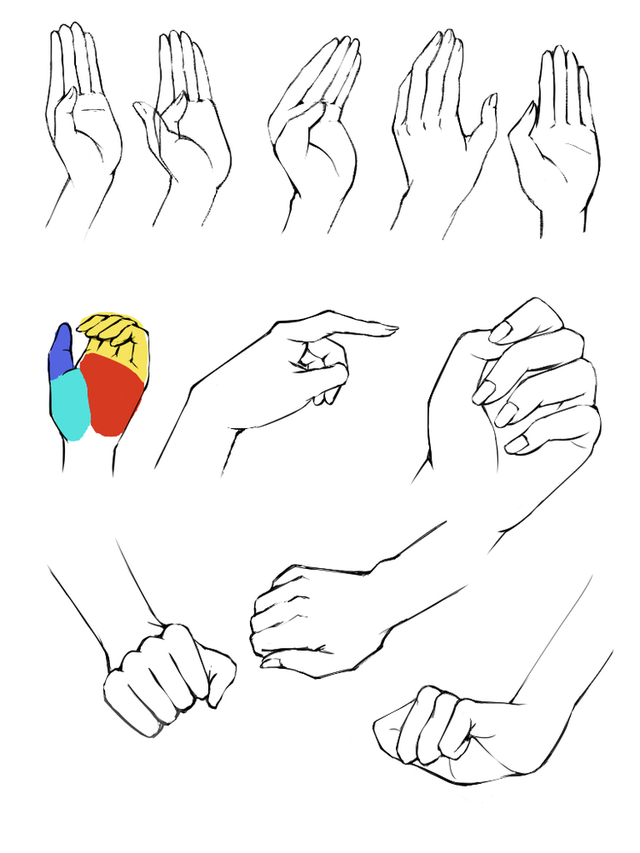 手の練習