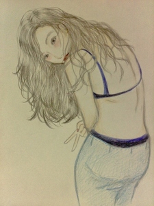 リアル絵（ロングヘア）