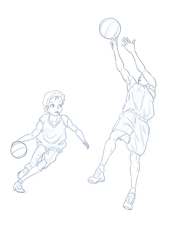スポーツのイラストの描き方