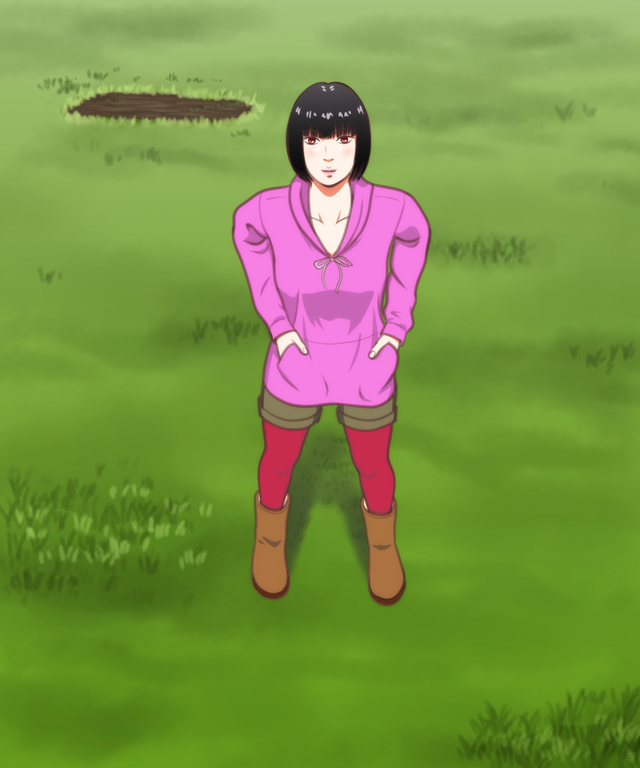 地面や土の描き方イラレポ