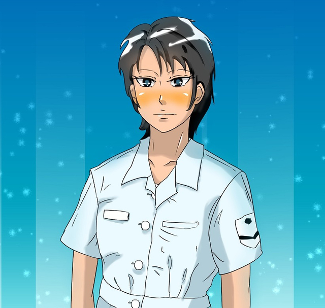 服の皺の練習
