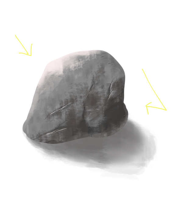岩の描き方