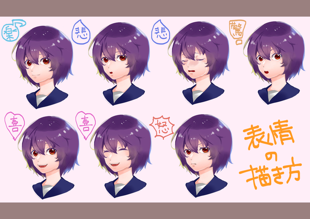 表情の描き方1