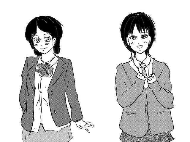 制服の練習