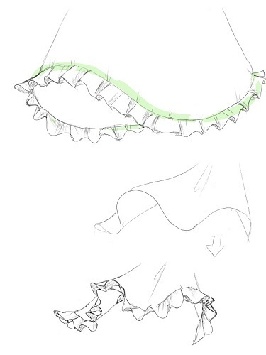 フリルの描き方講座～