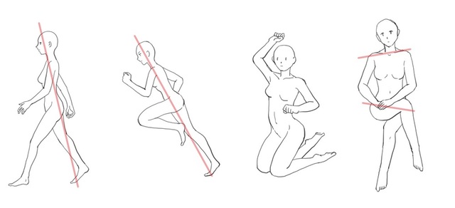 動きのあるポーズ