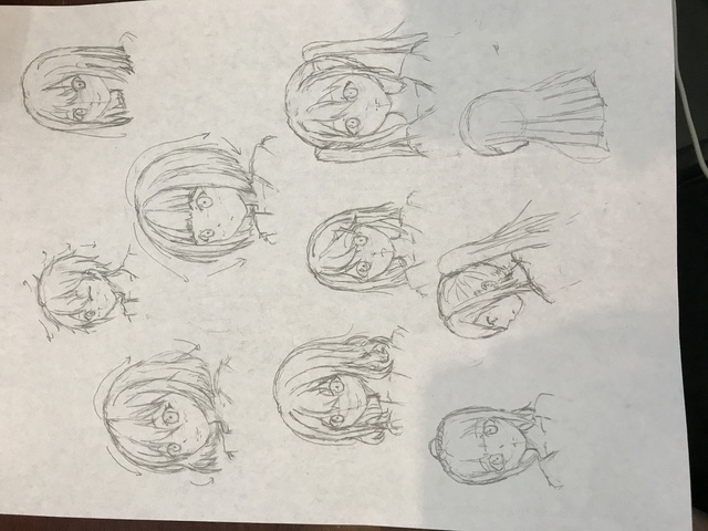 髪の描き
