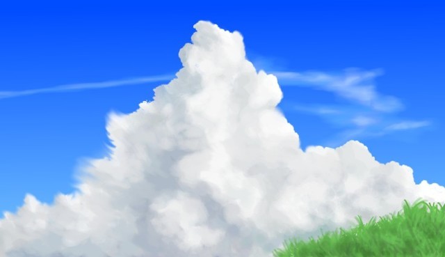 夏の雲の描き方の講座