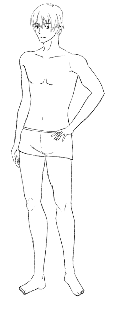 男性キャラの描き方講座イラレポ