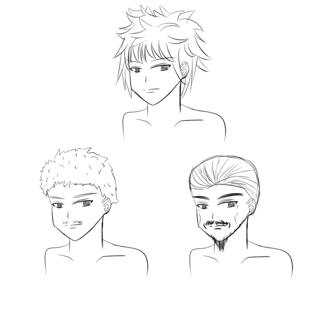 男性キャラの描き方