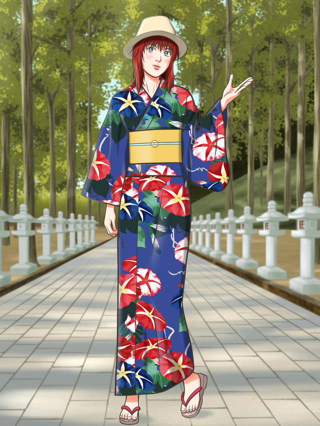浴衣イラレポ