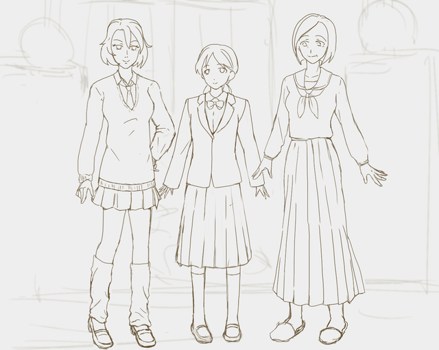 制服　練習