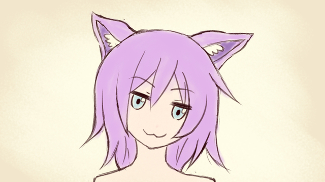 猫耳娘描き方レポ
