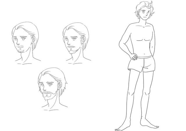 おっさん描くの難しい