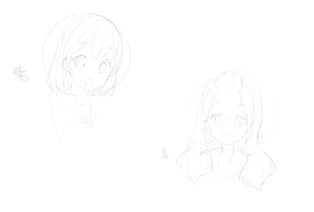 いつも同じ表情ばかり描くので