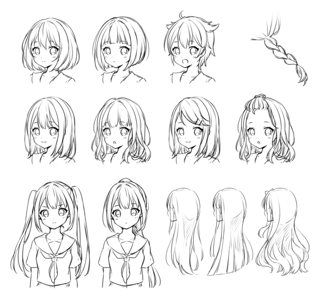 女の子の髪型