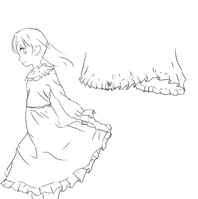フリルの練習