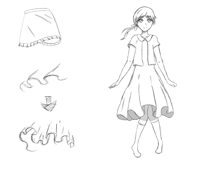 フリルの描き方
