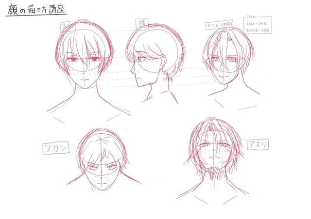 顔の描き方講座