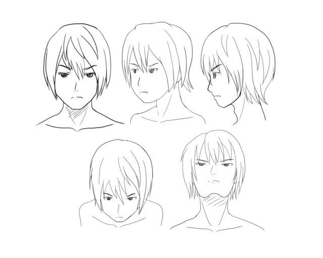 男性の顔