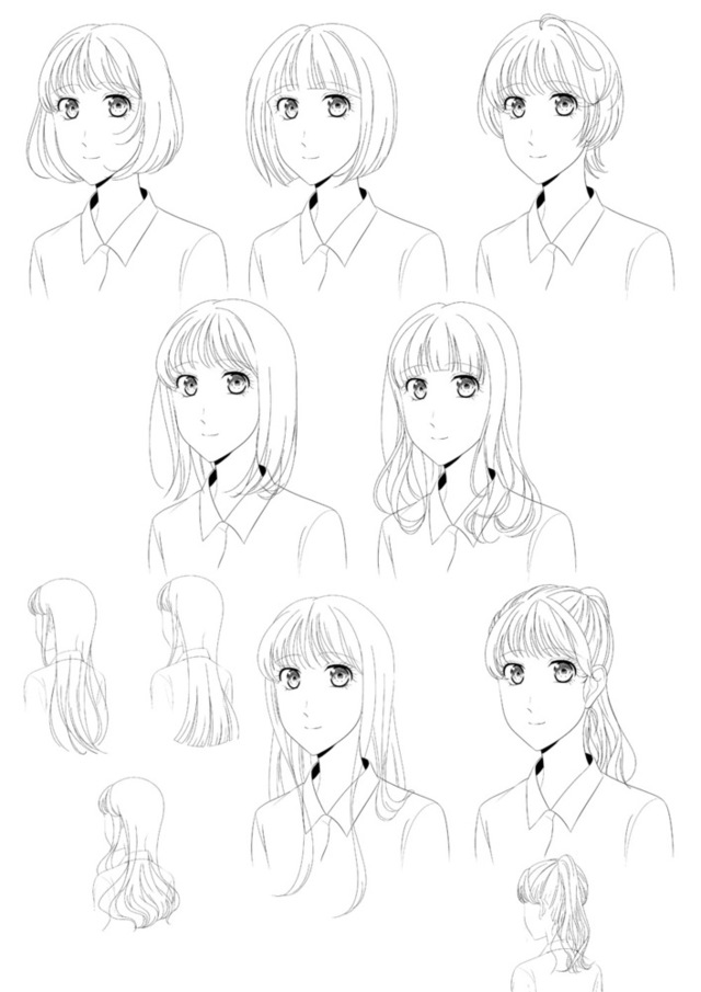 髪の描き方