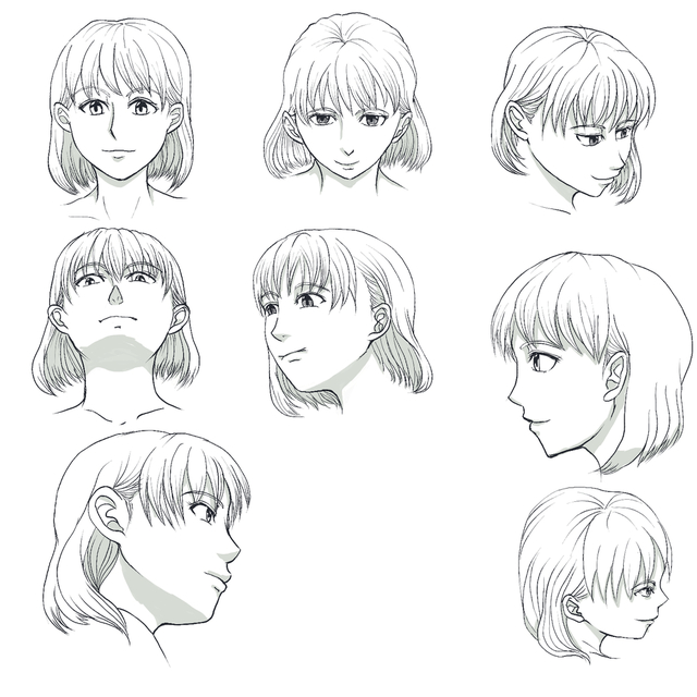 顔のアタリの取り方練習