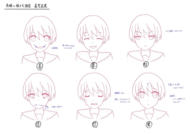表情の描き方講座