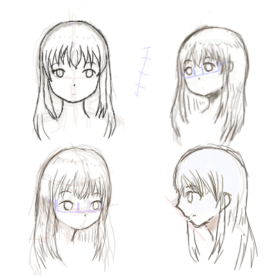 女の子の顔