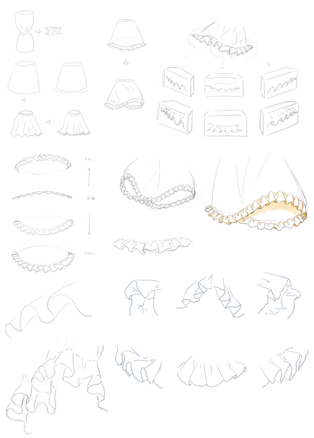 フリルの描き方講座