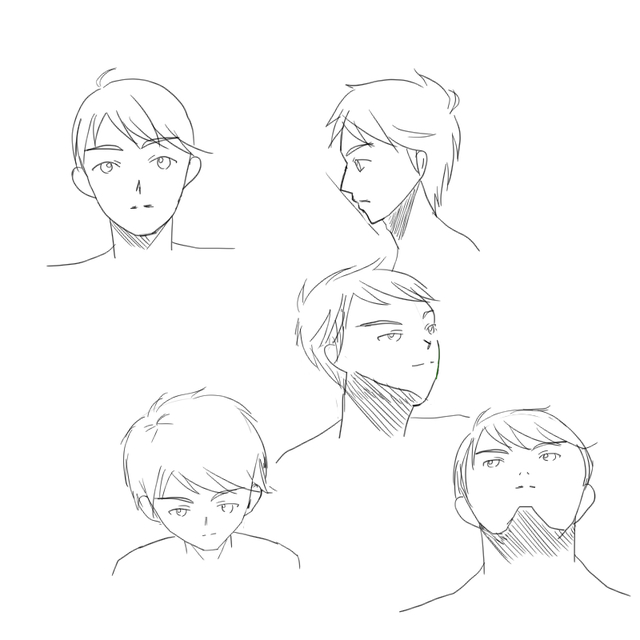 男性の顔