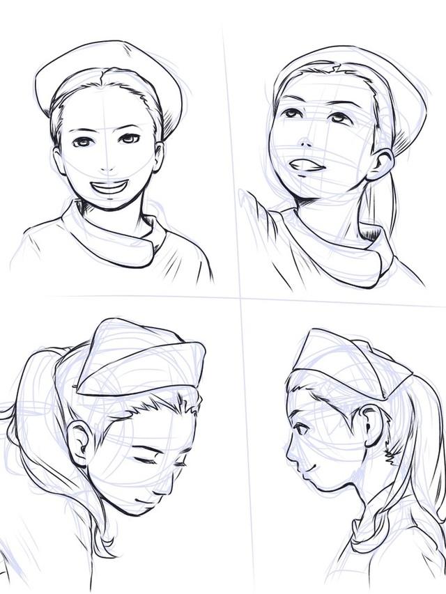 顔のアタリ