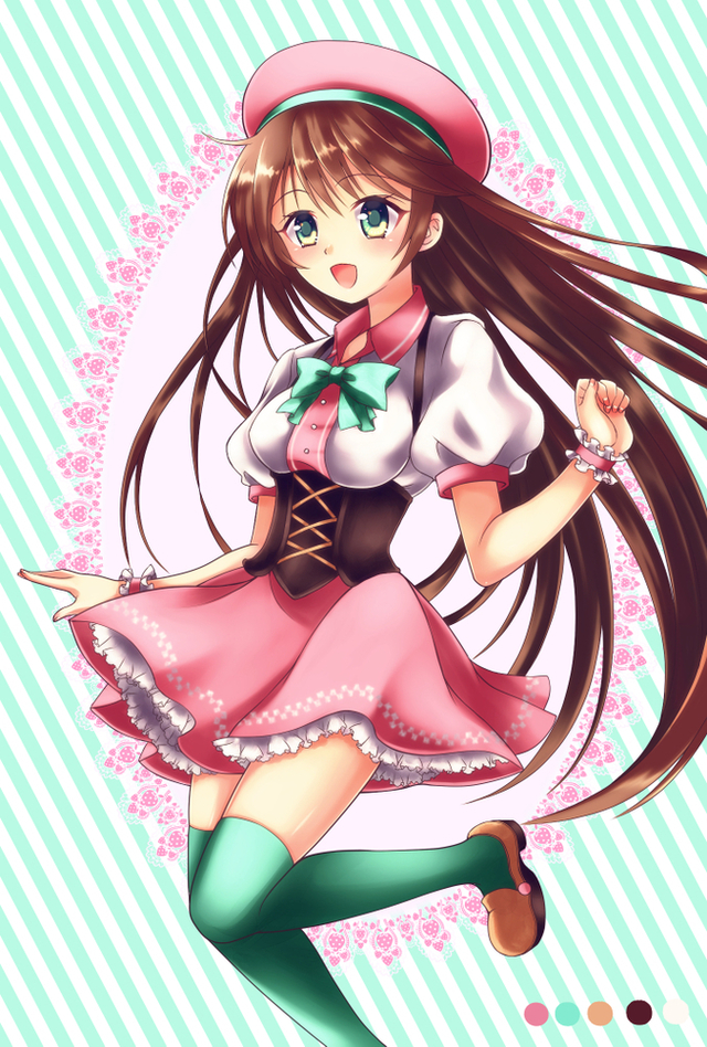 配色の練習イラスト