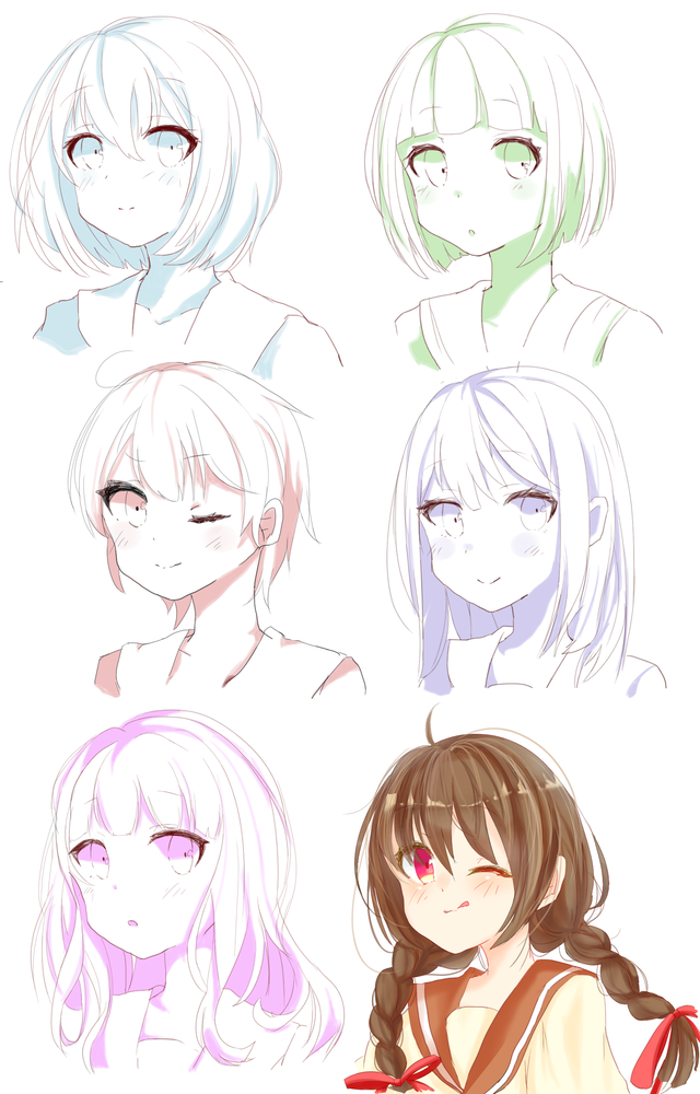 習作　顔３