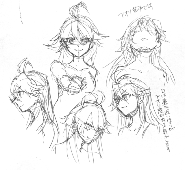 女の子の顔練習