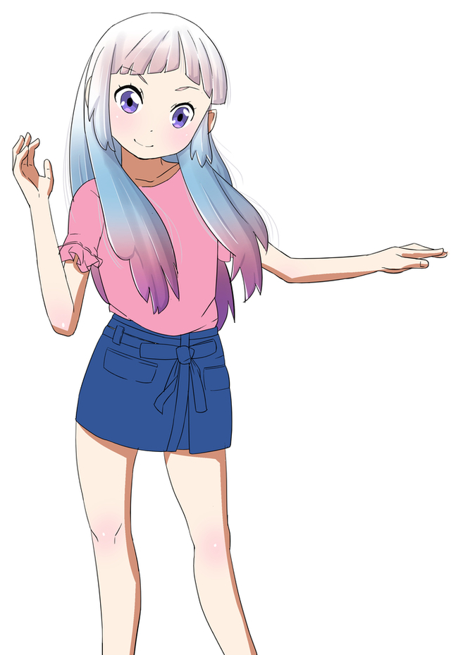グラデーションの髪